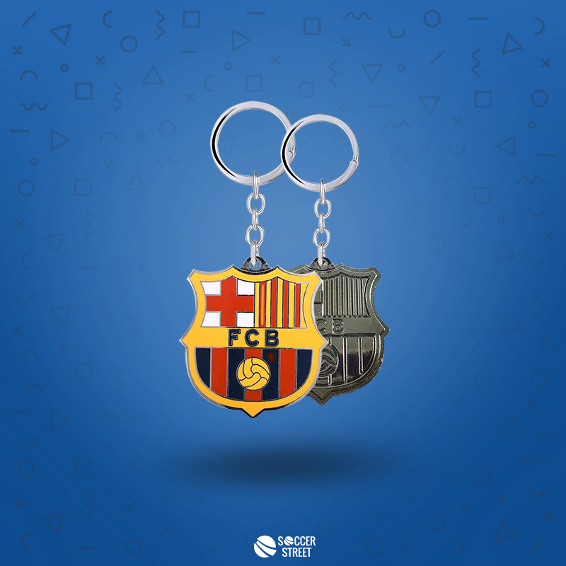 FC Barcelona Double Sided Metal Keyring