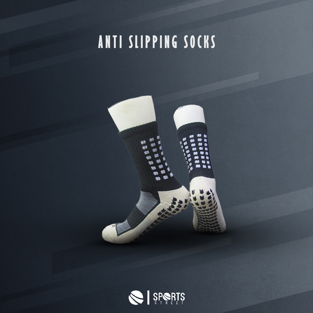 Anti Slipping Black Medium Socks