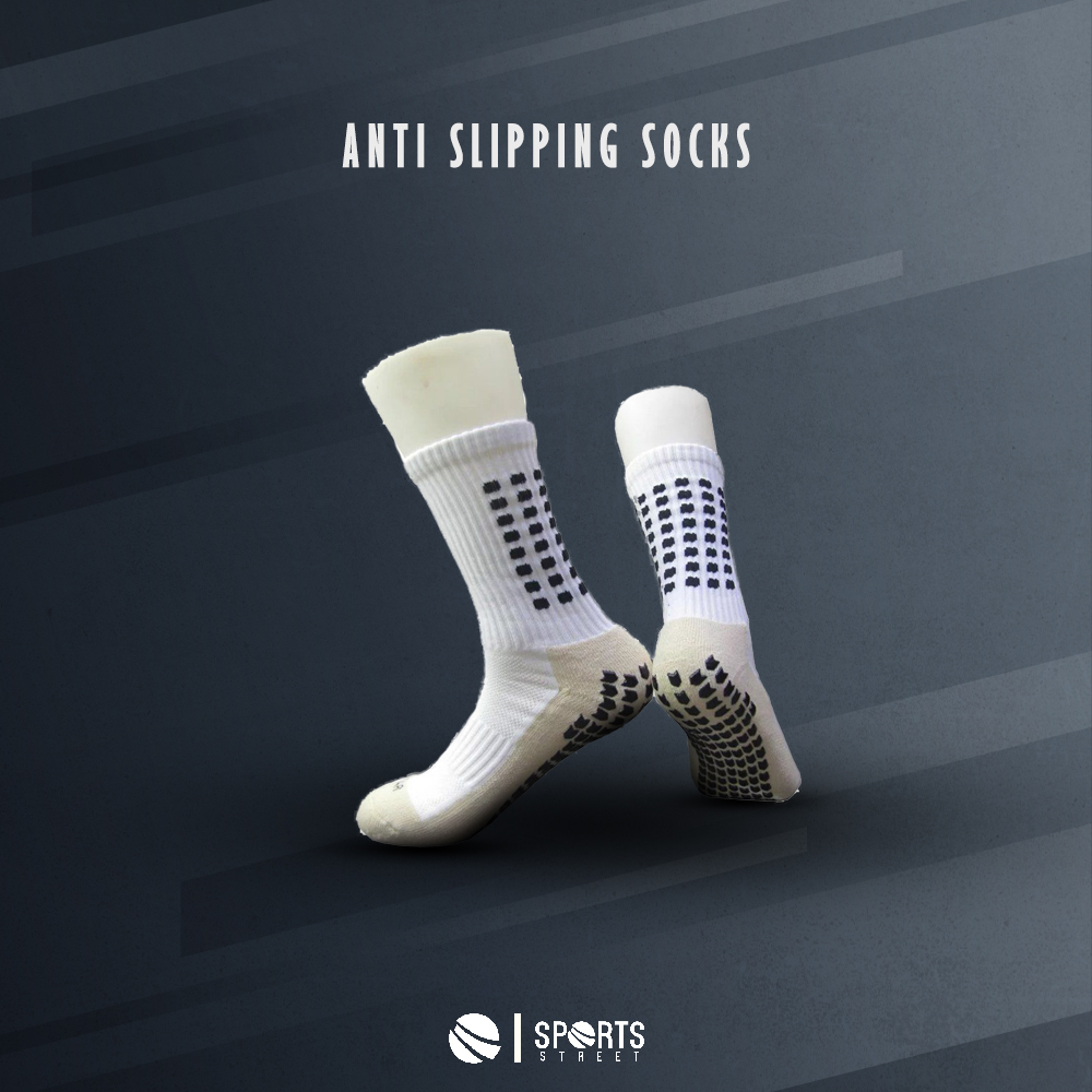 Anti Slipping White Medium Socks