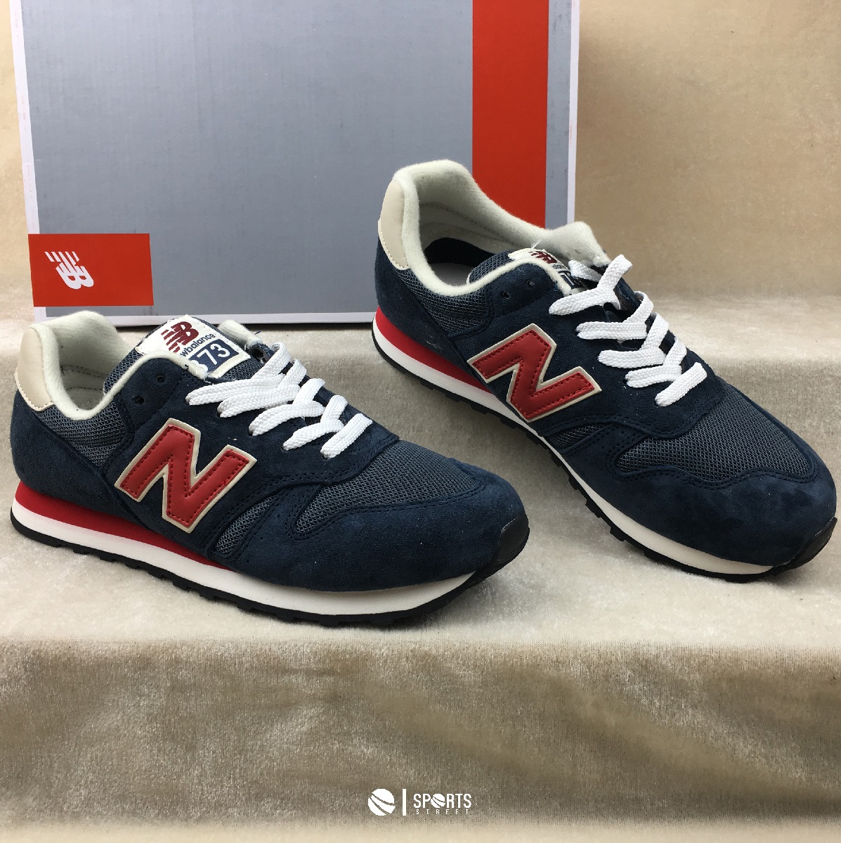 new balance 373 red blue