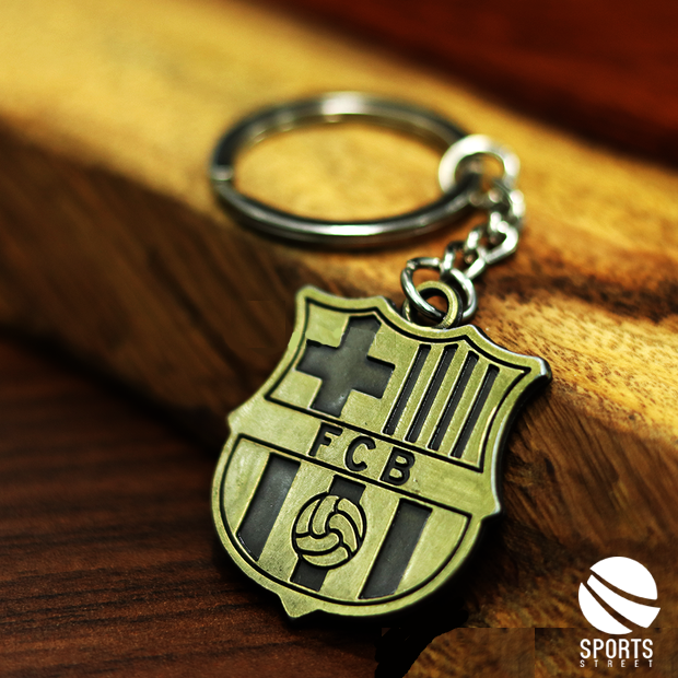 Barcelona Metal Bronze Keyring