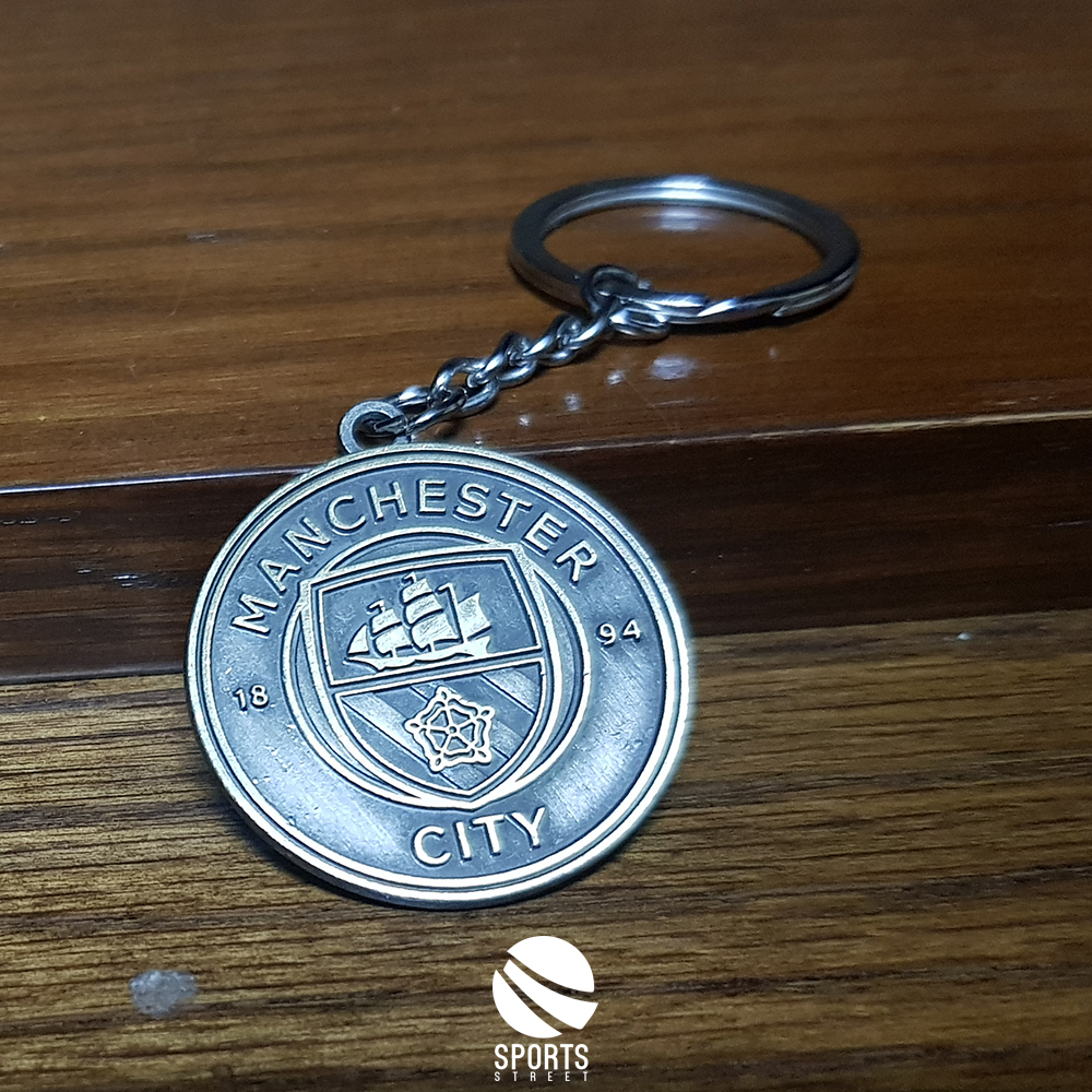 Manchester City Metal Bronze Keyring