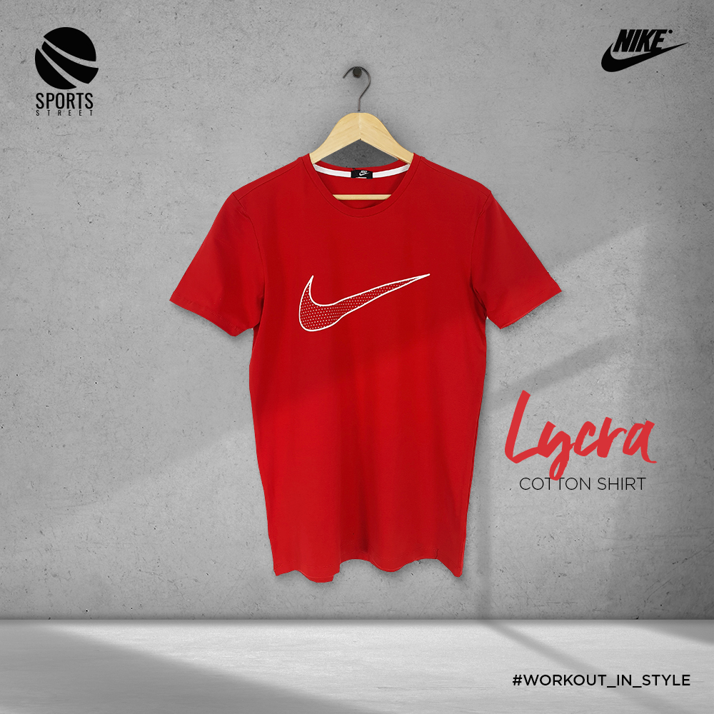 Nike Dots Sign Red Lycra Shirt 2021