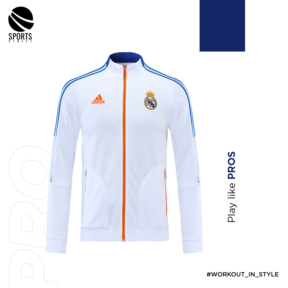 Real Madrid White/OrangeJacket 21-22