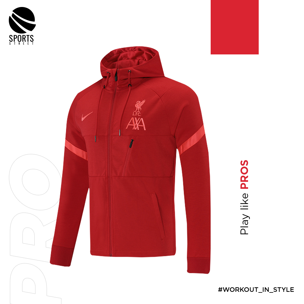 Iiverpool Red Hooded Jacket 21-22