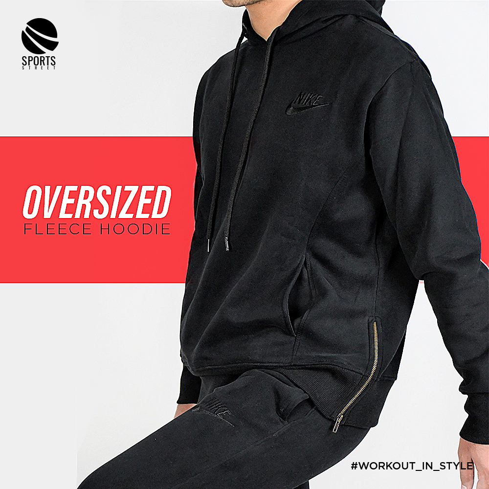 Nike Mo2 Side Zip Black Fleece Hoodie