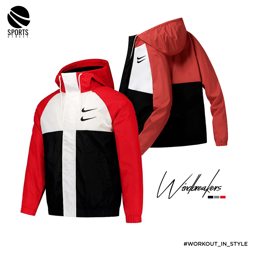 Nike OW Swoosh 6890 Red/Black Windbreaker