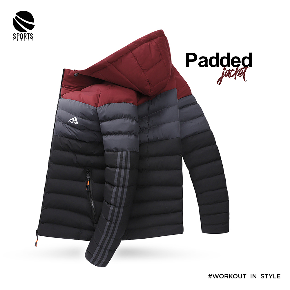Adidas OW 6616 Red/Grey Padded Jacket