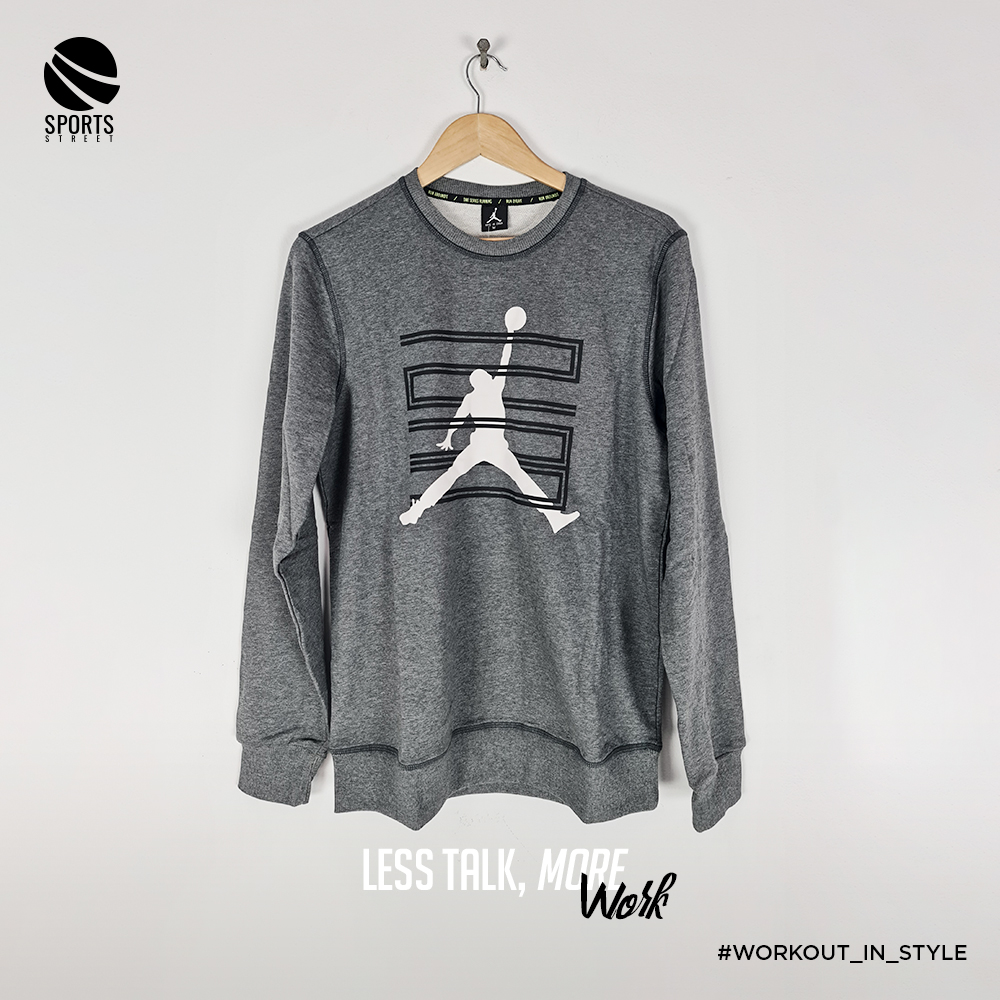 AJ1 AN 189228 Light Grey Sweatshirt