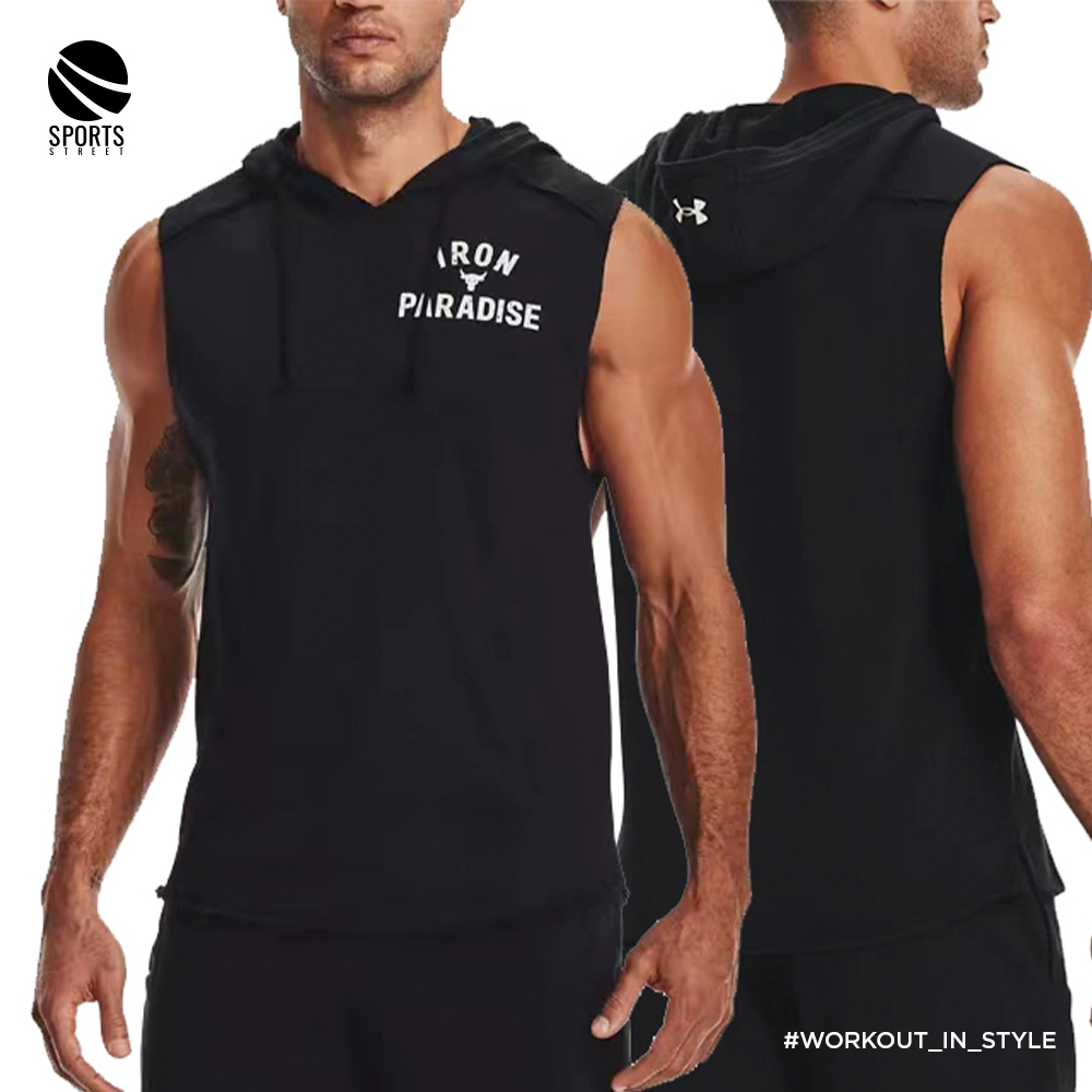 UA Paradise Hooded 1223 Black Sleeveless