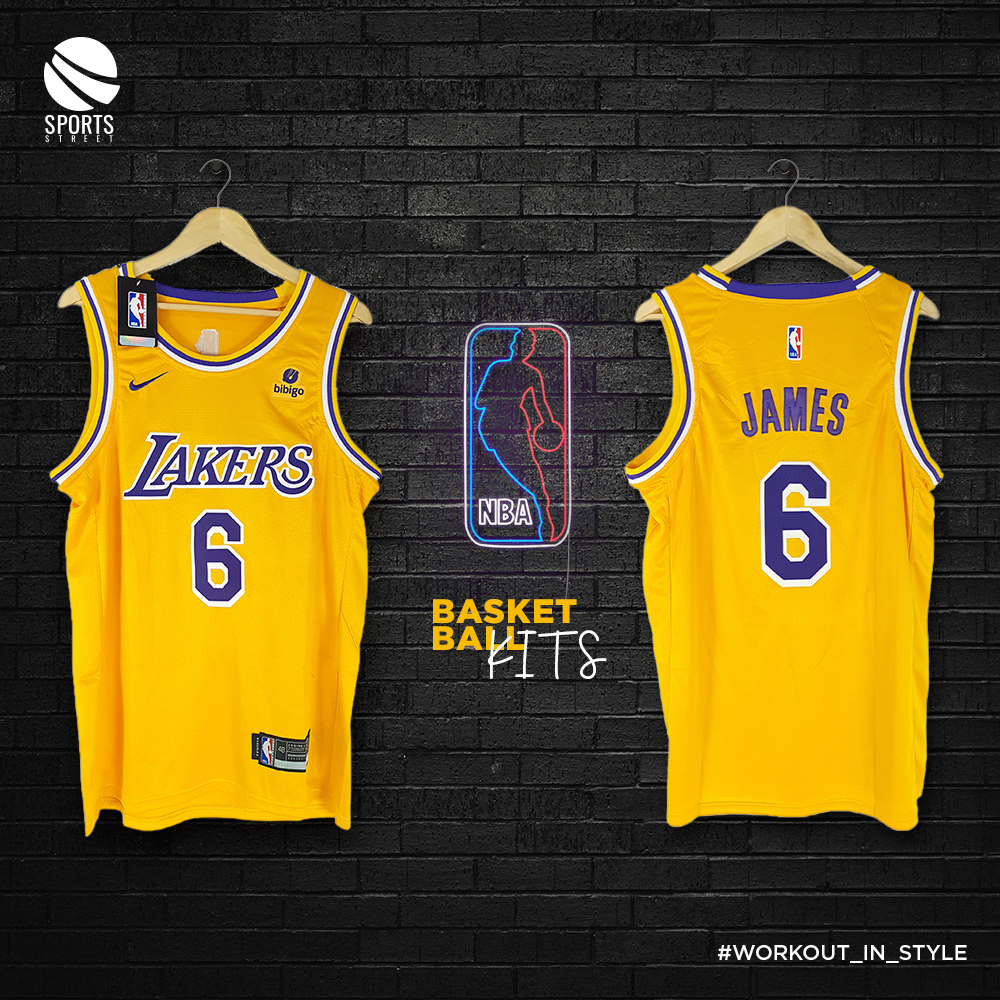 LA Lakers James Yellow Jersey 21-22