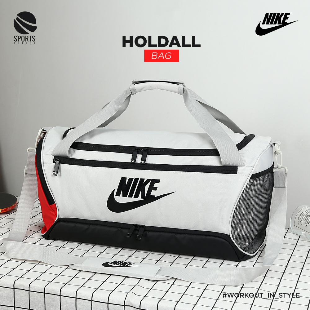 Nike Elite 898 Grey/Red Holdall Bag