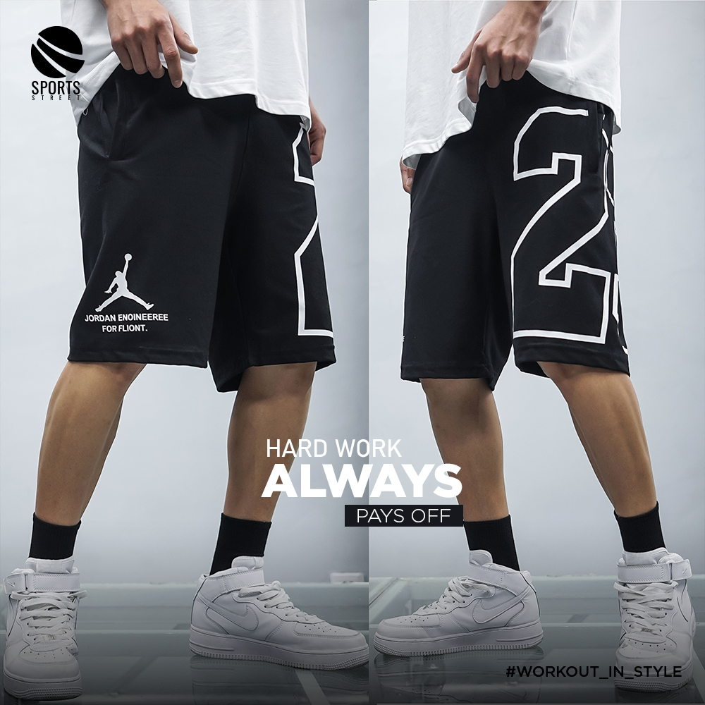 AJ1 OW 23 650 Black Shorts