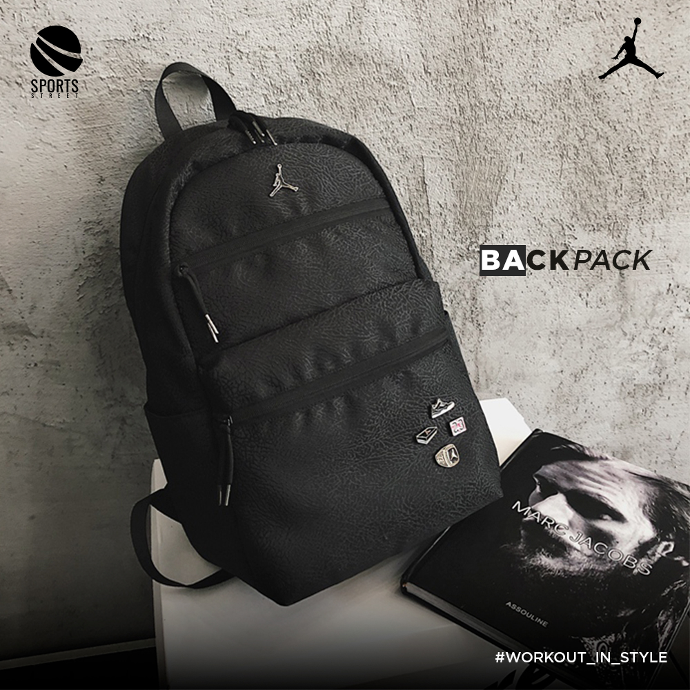 Jordan Leather 2010 Black Backpack