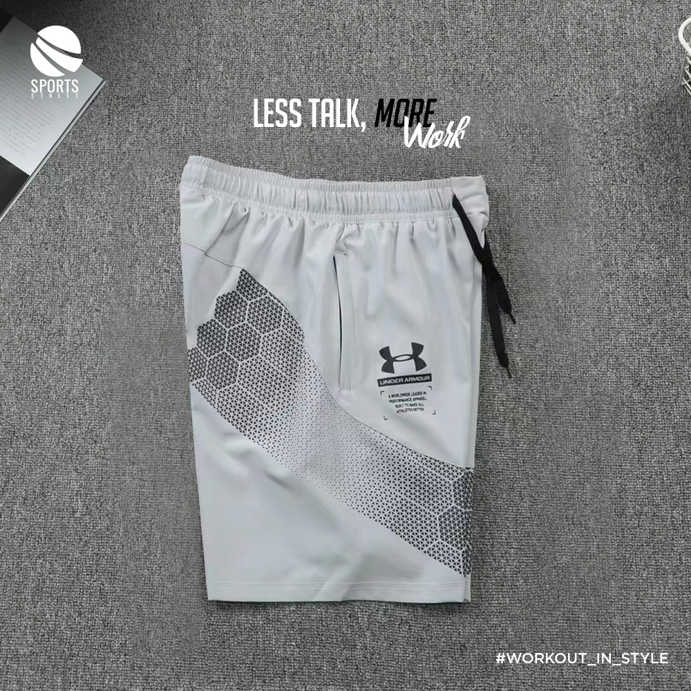 UA F2 Leg Draw 605 Light Grey Shorts