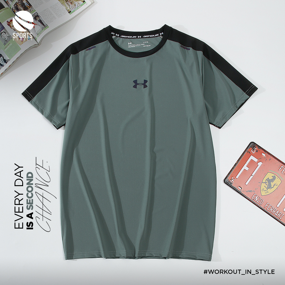 UA LN 3306 Green/Black Tshirt