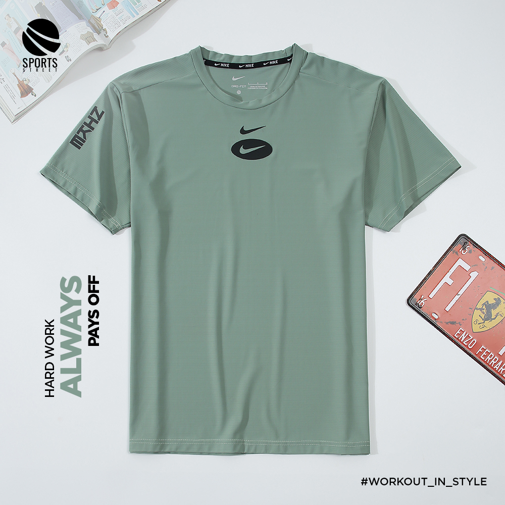 Nike LN 3022 Centered Circle Green Tshirt