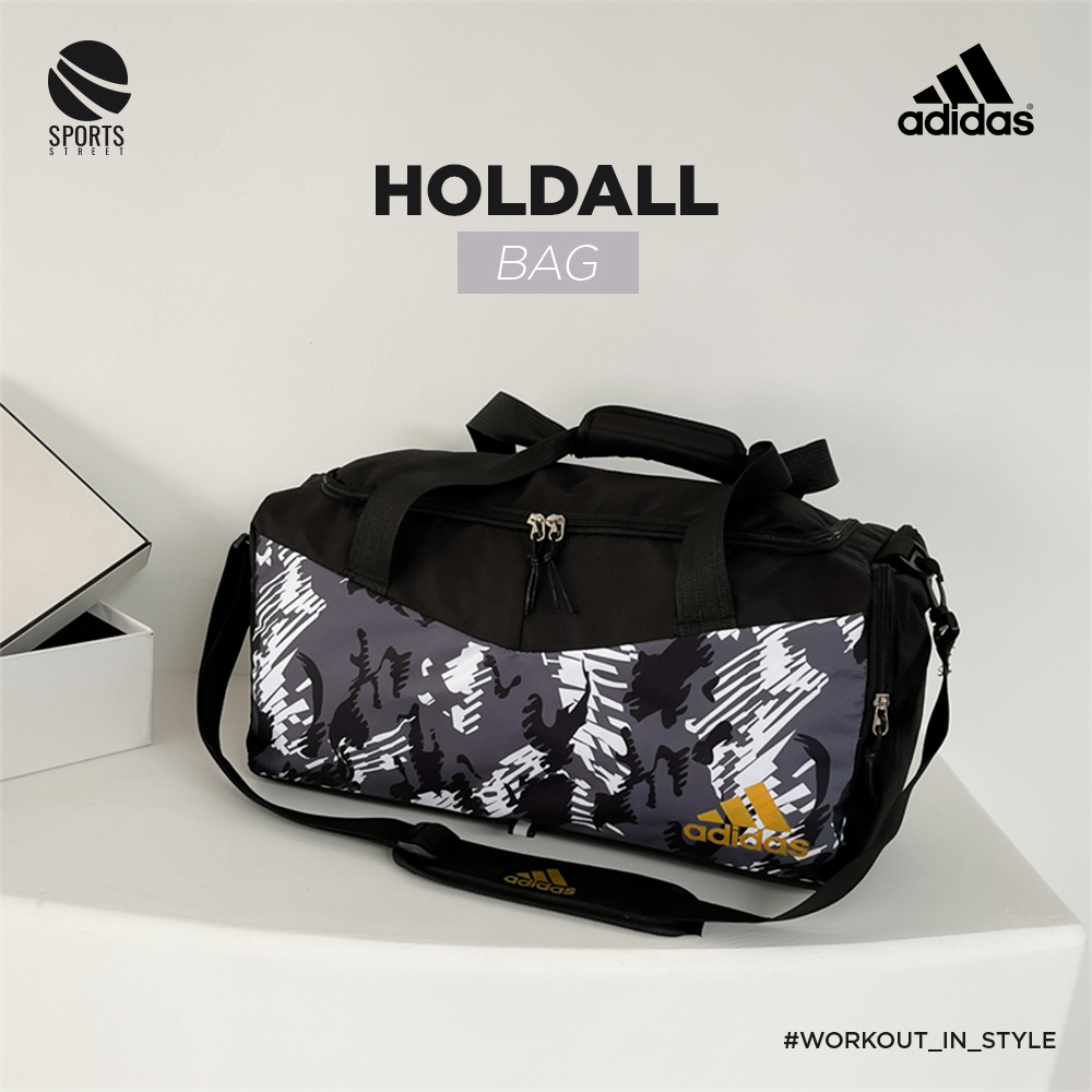 Adidas Camo 3320 Black Holdall Bag