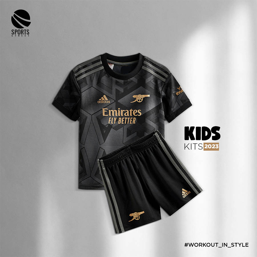 Arsenal Away Kids Set 22-23