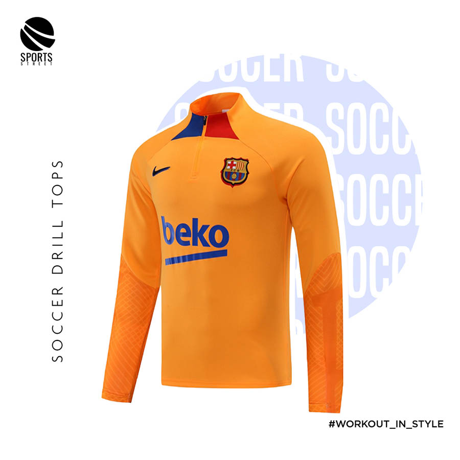 Barcelona Orange Drill Top 22/24