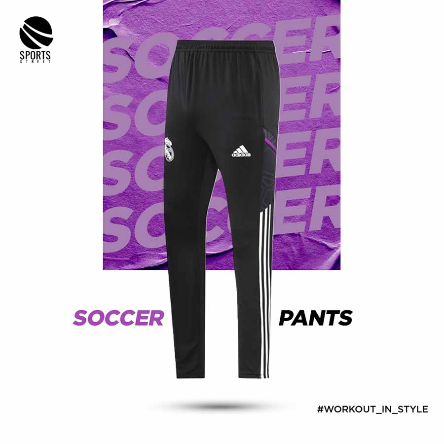 Real Madrid Black/Purple Soccer Pants 22/23