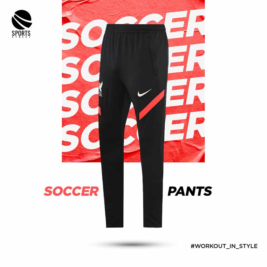 Liverpool Black/Orange Soccer Pants 22/23