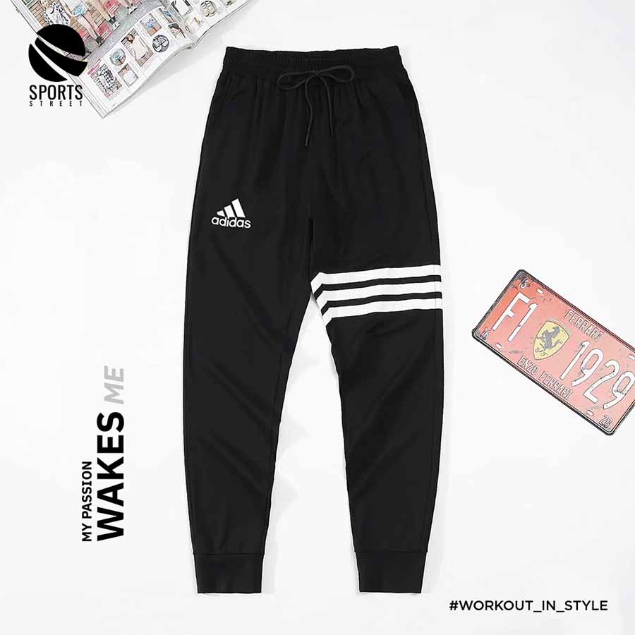 Adidas LN 2203 3 Stripes Black Pants