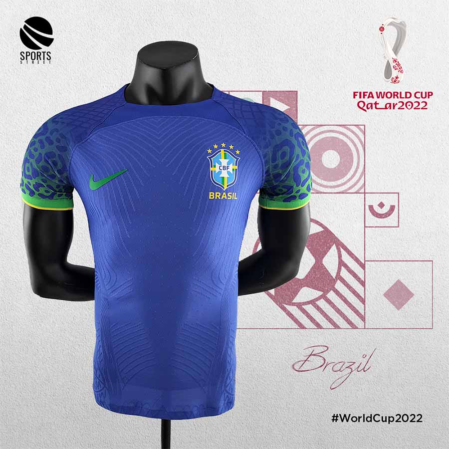 Brazil Away Players Edition WC Jersey 2022