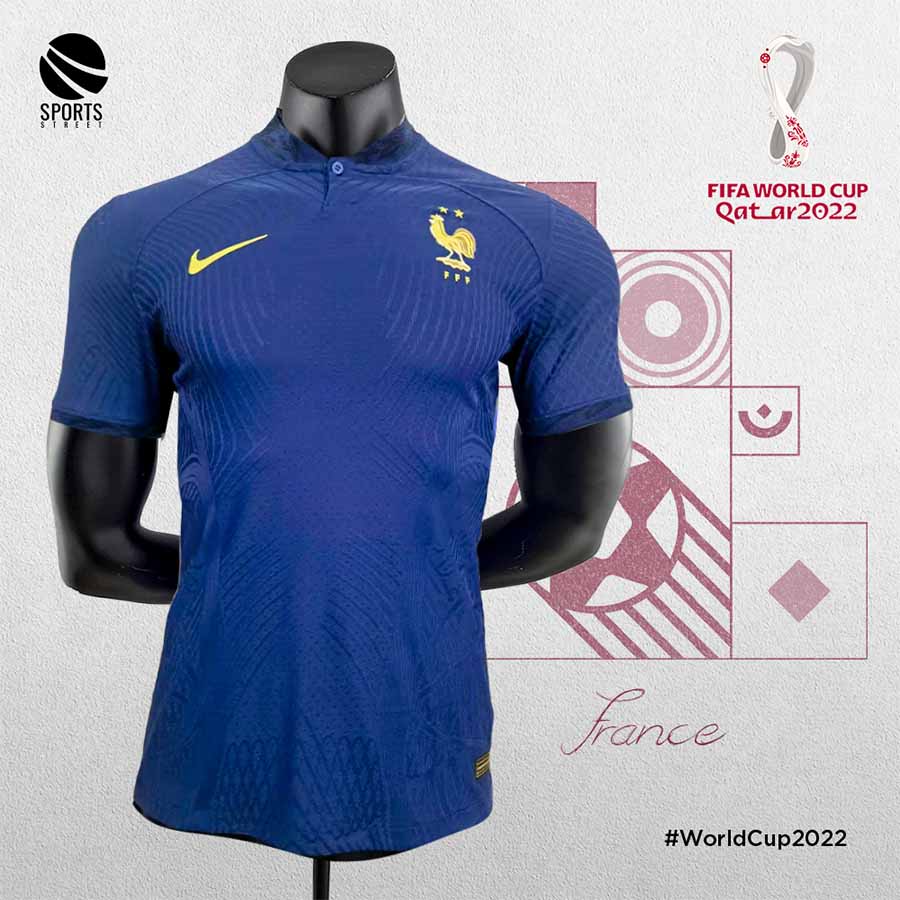France Home Players Edition WC Jersey 2022