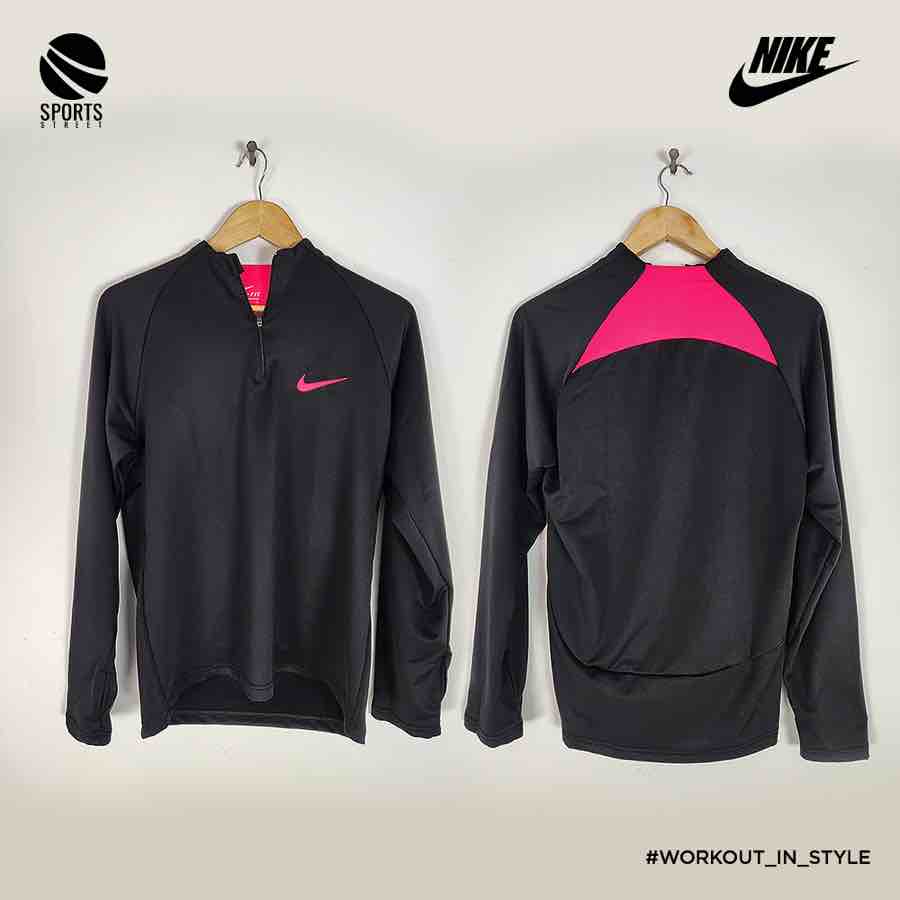 Nike MO2 Black/Pink Half Zip Top