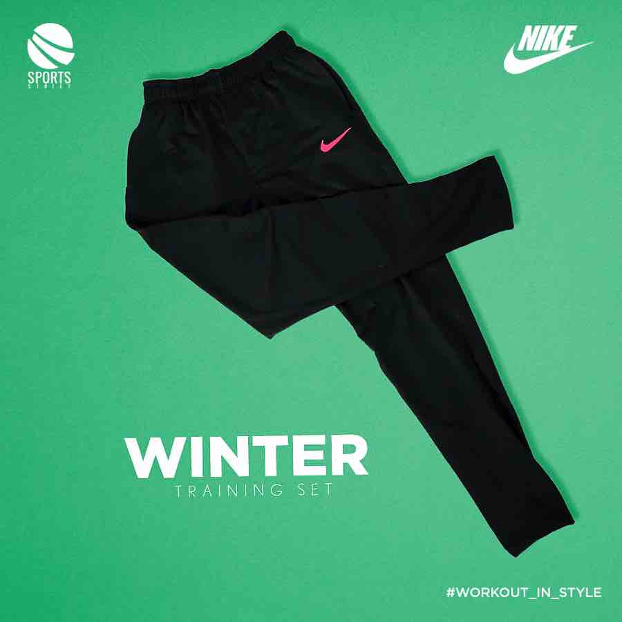 Nike MO2 Black/Pink Half Zip Pants