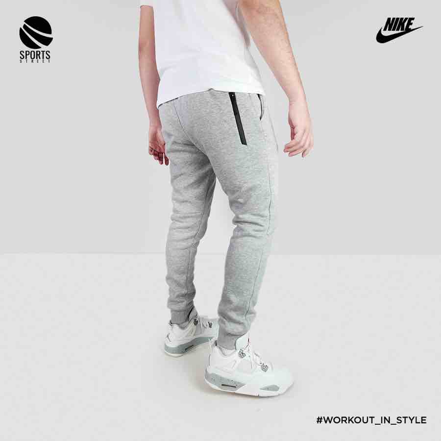 Nike Sweatpants Model 2 "Leather Zip" Grey
