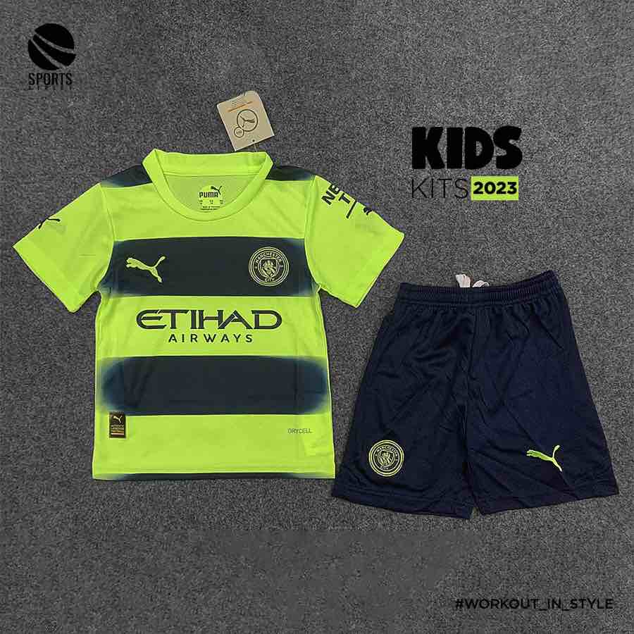 MAN City Third Kids Set 22-23