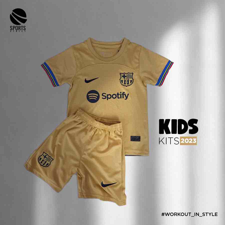 Barcelona Away Kids Set 22-23