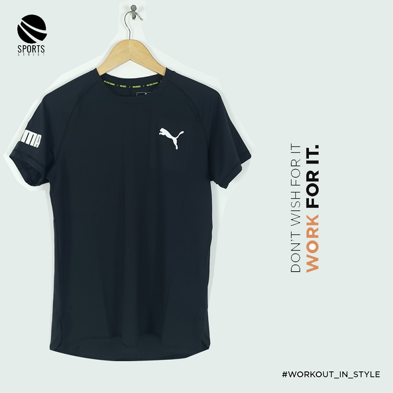 Puma AN 3009 Black Curved Tshirt