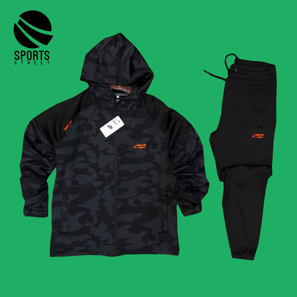 AJ1 Keme Thermal Camo Tracksuit Black